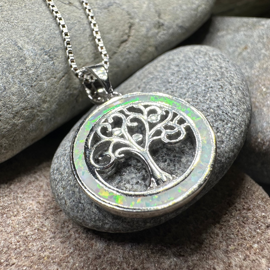 Enora Opal Tree of Life Necklace