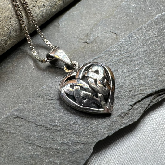 Petite Celtic Heart Necklace