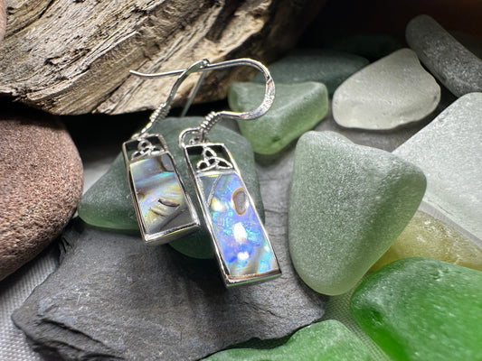 Celtic Trinity Knot Drop Earrings