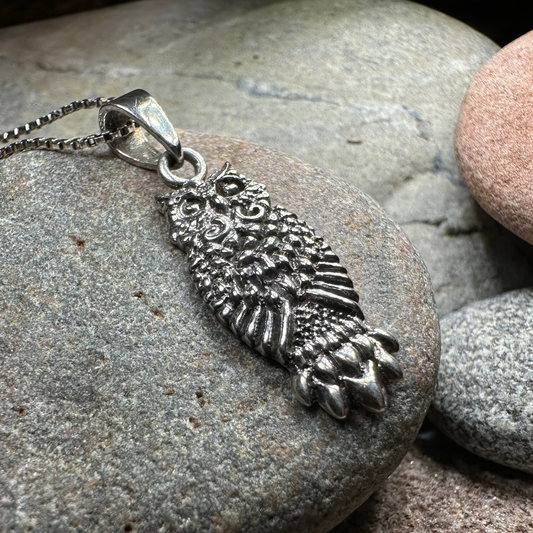 Silver Owl Necklace
