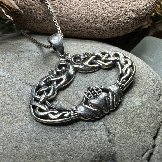 Claddagh Celtic Lace Necklace