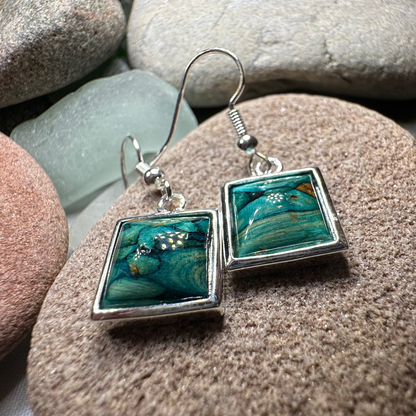 Heathergems Square Earrings