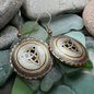 Fredegund Celtic Trinity Knot Copper Earrings