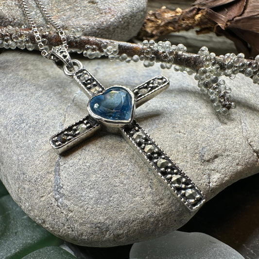 Marcasite  Celtic Cross Necklace