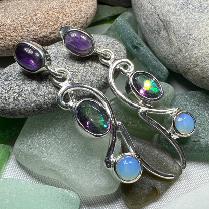 Fairy Waterfall Mystic Topaz Earrings