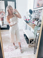 Ruffled Capri Jumpsuit