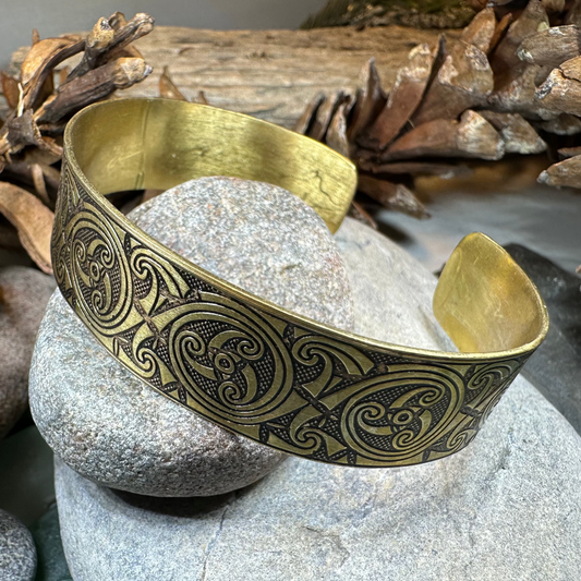 Evolution Bronze Celtic Cuff Bracelet
