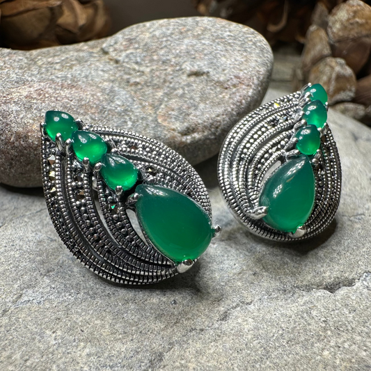 Theda Marcasite Post Earrings
