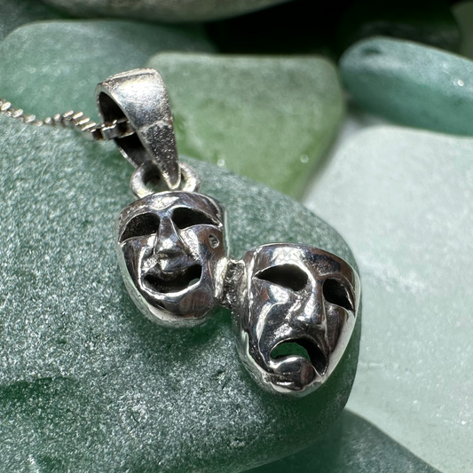 Theater Mask Necklace