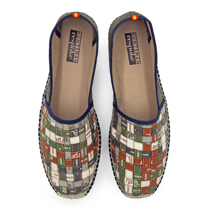 Respoke X Huntsman CARRE Olive Classic Espadrilles