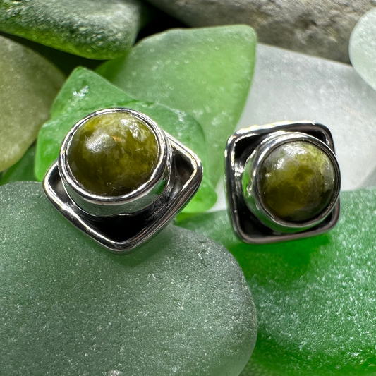 Connemara Marble Irish Valley Post Earrings