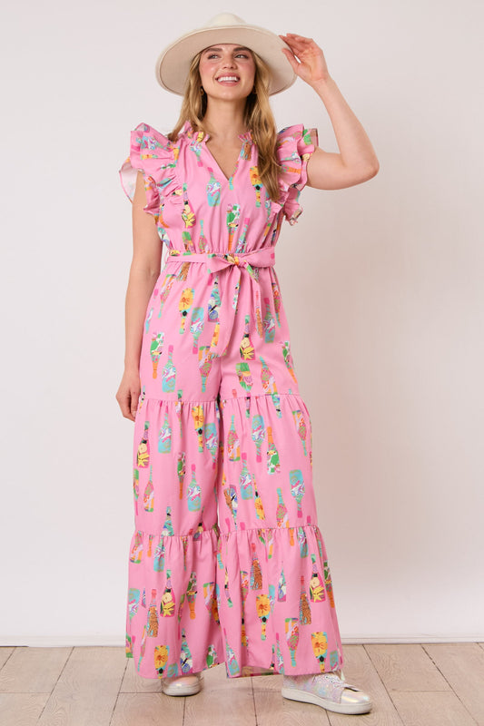 Champagne brunch jumpsuit in color options