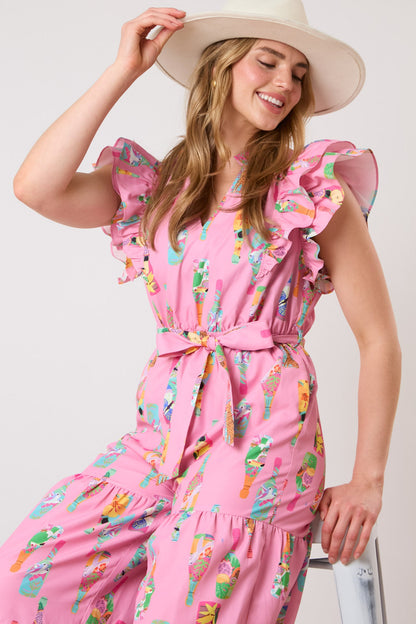 Champagne brunch jumpsuit in color options