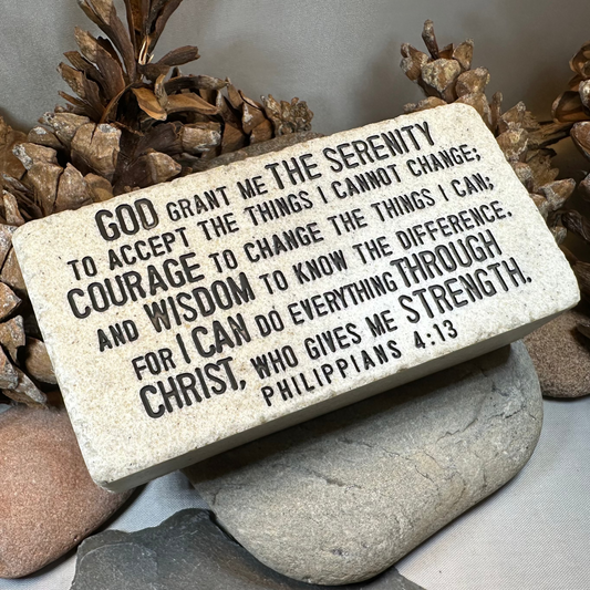 Serenity Prayer Standing Stone