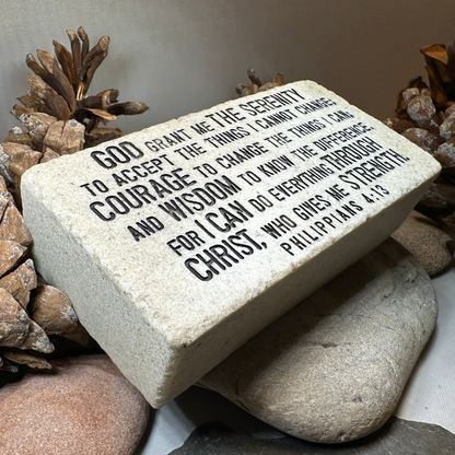 Serenity Prayer Standing Stone