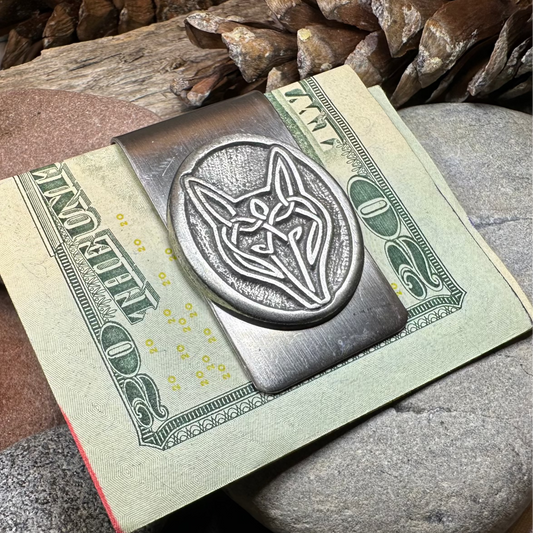 Celtic Wolf Money Clip