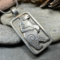 Celtic Spiral Bear Pewter Necklace