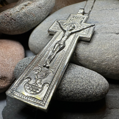 Artisan Irish Penal Crucifix Cross Necklace