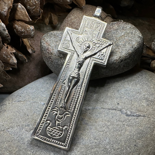 Artisan Irish Penal Crucifix Cross Necklace