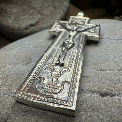 Artisan Irish Penal Crucifix Cross Necklace