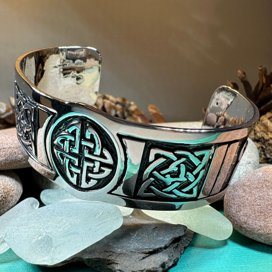 Ancient Knots Celtic Cuff Bracelet