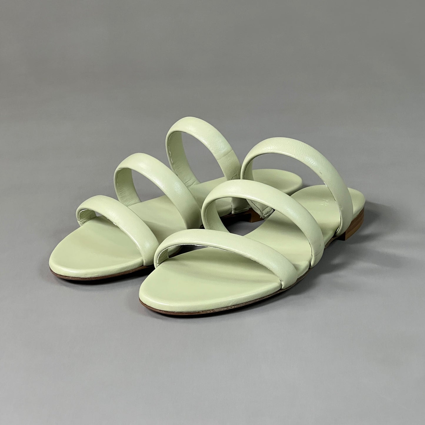 AEYDE Chrissy Pistachio Nappa Leather Sandals Women's Sz 7, EU 37, UK 4 Green (New)