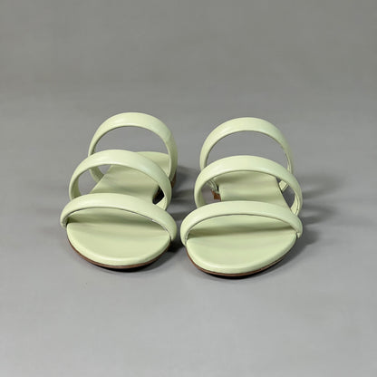 AEYDE Chrissy Pistachio Nappa Leather Sandals Women's Sz 7, EU 37, UK 4 Green (New)