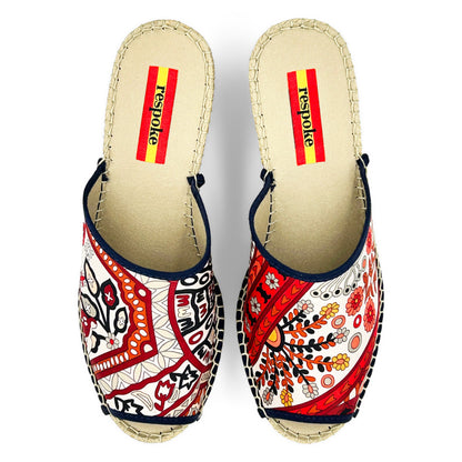SECRETS Cream Modern Wedge Espadrilles