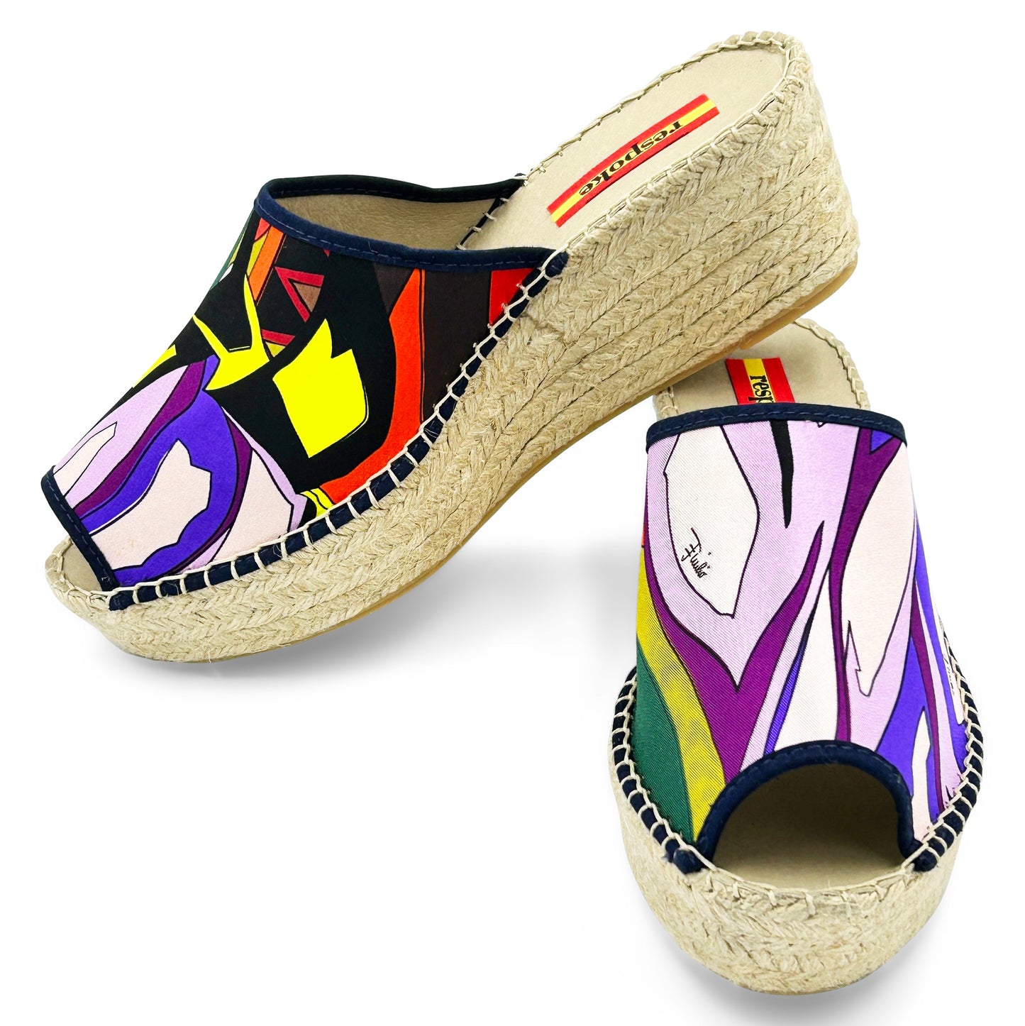 GERMOGILO Multi Modern Wedge Espadrilles