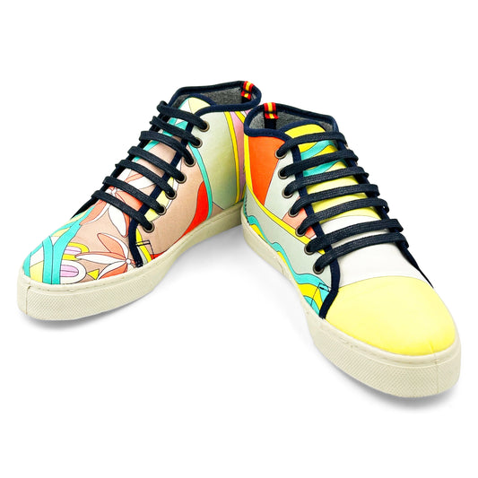 LUCIANA Pink/Blue Hi-Top