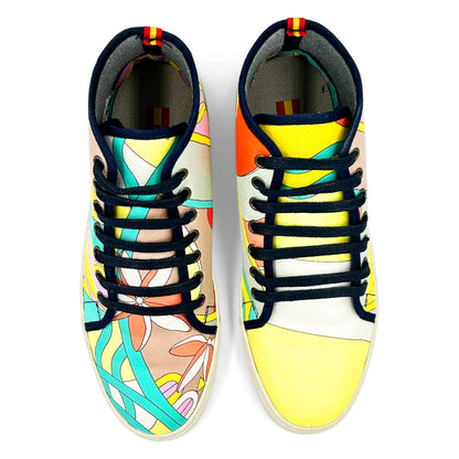 LUCIANA Pink/Blue Hi-Top