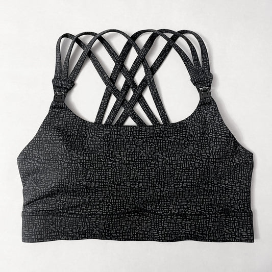Chloé 4 Running Nursing & Pumping Sports Bra (Black Shimmer)