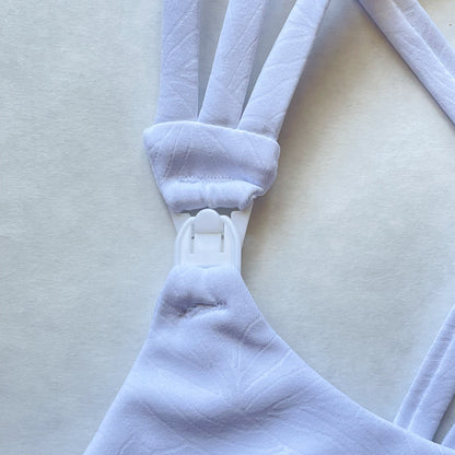 Chloé 4 Running Nursing & Pumping Sports Bra (White Magnolia)