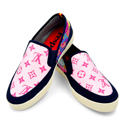LOUIS CAUCASE Pink/Blue Sport Loafer