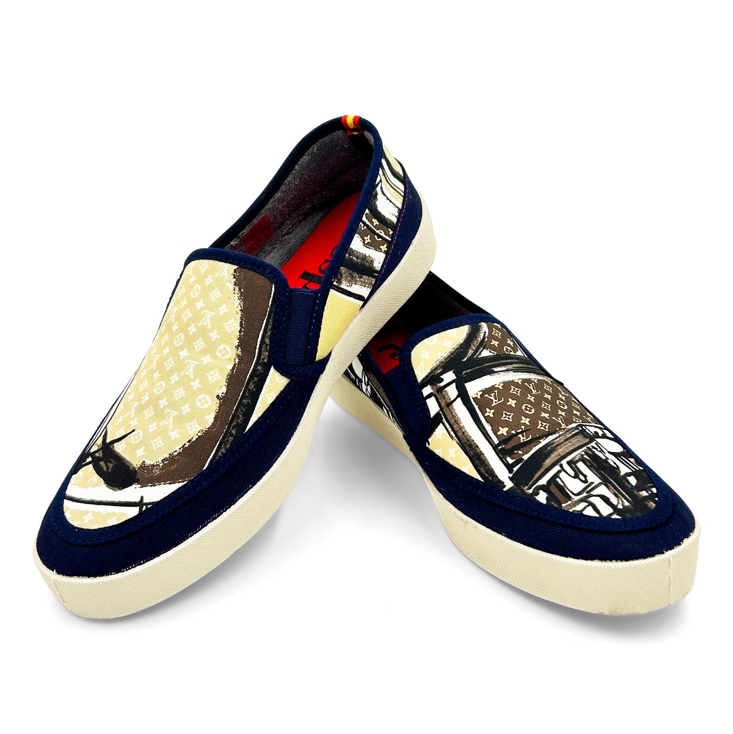 BAGAGE IDOLES Red/Cream Sport Loafer