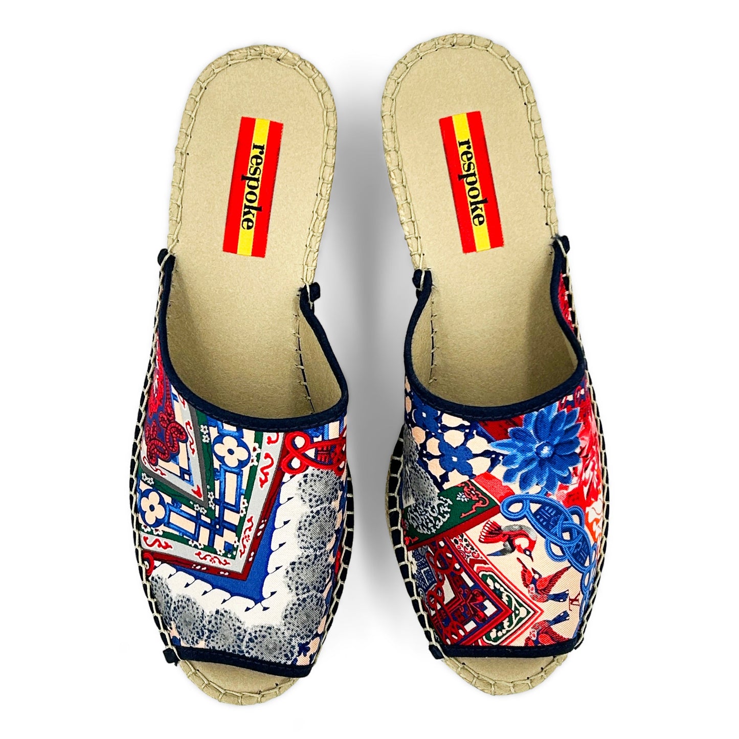 PARADIS Red Modern Wedge Espadrilles