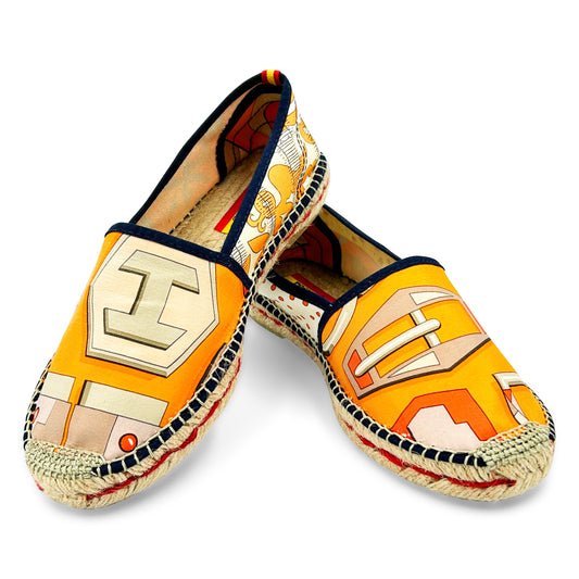 CHANT BOUCLES Orange Classic Espadrilles
