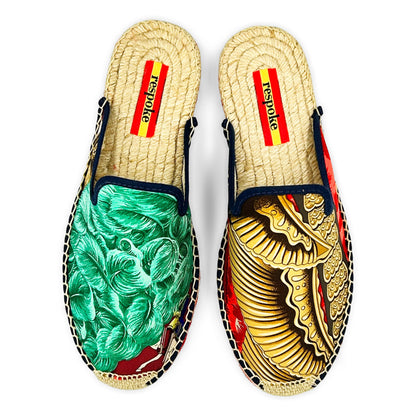 PHOENIX PLUMET Orange Mule Espadrilles