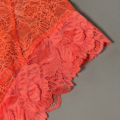 FREE PEOPLE Sheer One Touch Bodysuit Leotard Women's Sz S Watermelon Lace OB1457989 (New)