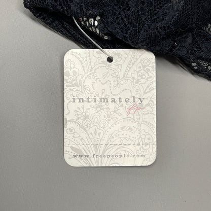 FREE PEOPLE Sheer One Touch Bodysuit Leotard Women's Sz M Black Lace OB1457989 (New)