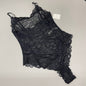 FREE PEOPLE Sheer One Touch Bodysuit Leotard Women's Sz S Black Lace OB1457989 (New)