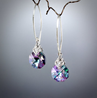 Chloe - Swarovski Crystal Sterling Silver Bridesmaids Earrings