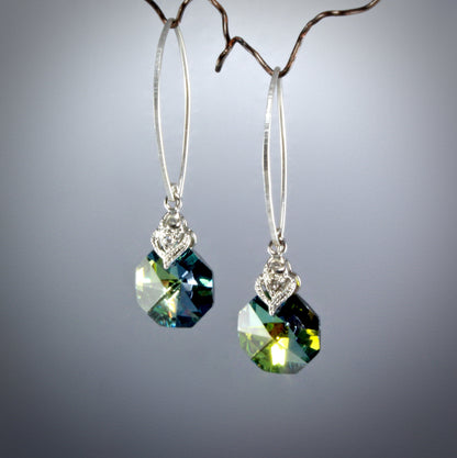 Chloe - Swarovski Crystal Sterling Silver Bridesmaids Earrings