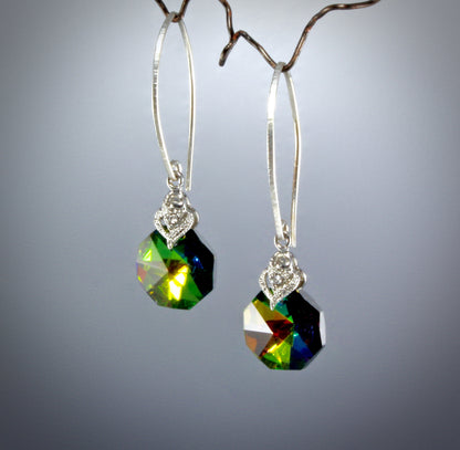 Chloe - Swarovski Crystal Sterling Silver Bridesmaids Earrings