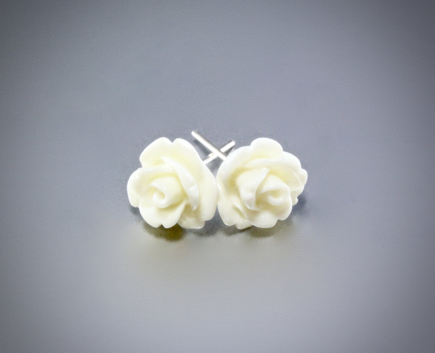 Ava - Flower Girl Colorful Rose Stud Earrings
