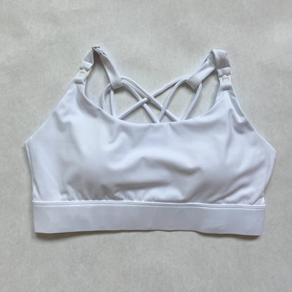 Océane 2 - Medium Support Nursing Sport Bra No Pumping (Blanc)