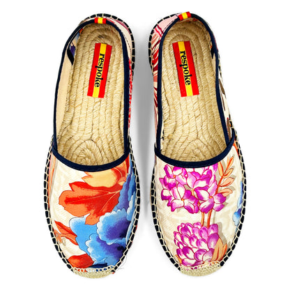 TIGRE BATIK Cream/Orange Classic Espadrilles
