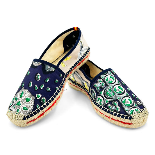RIVES FORGE Navy Classic Espadrilles