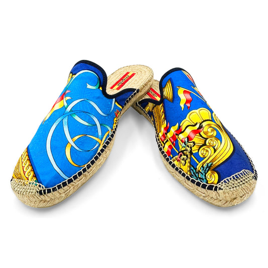 LUNA Blue Mule Espadrilles