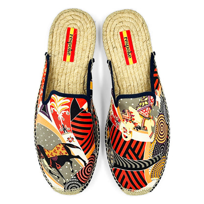 MONILE Orange Mule Espadrilles